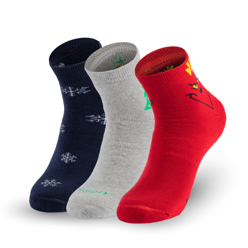 Pack Medias Tobilleras Navideñas Adulto