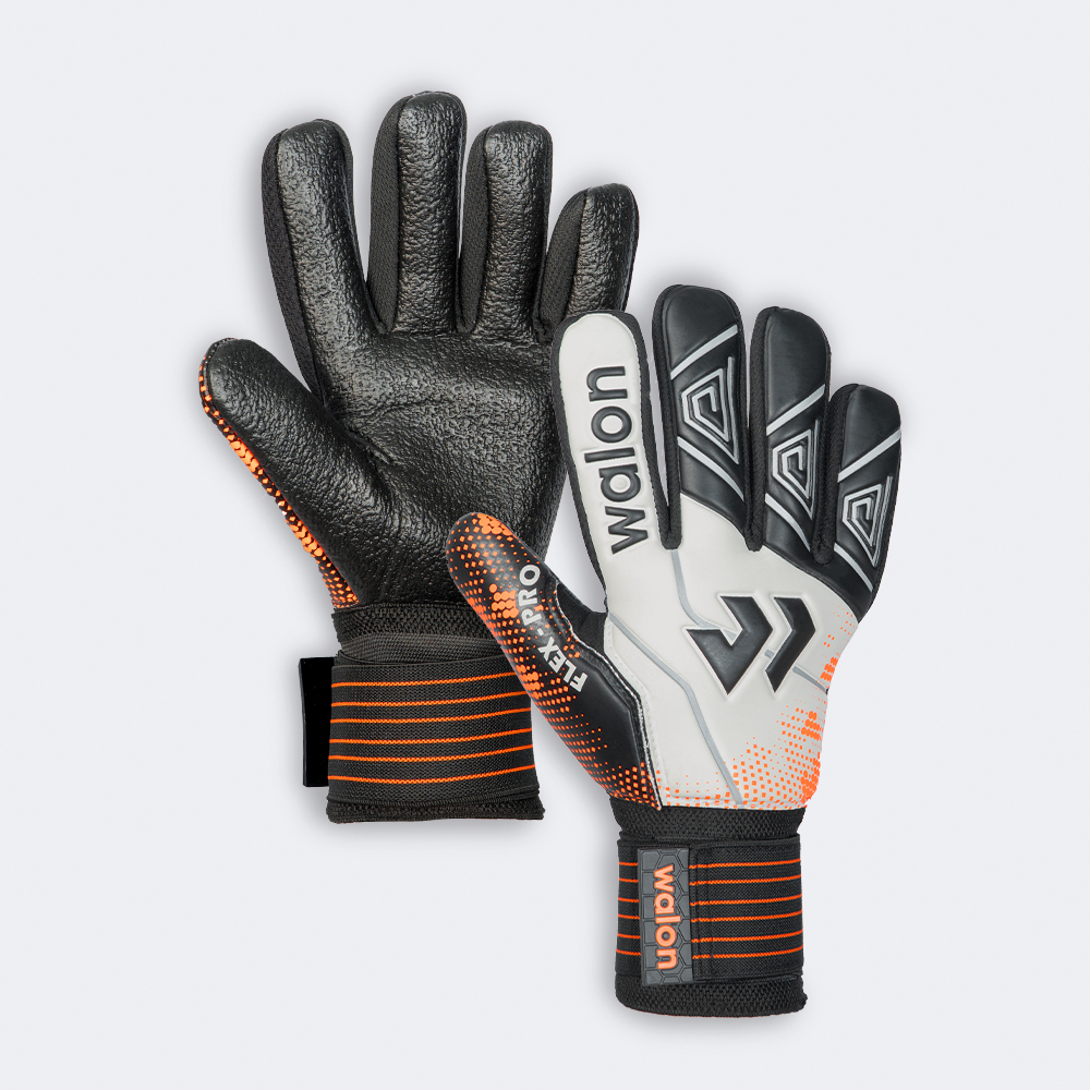 GUANTES ARQUERO_MATCH II_UNISEX ADULTO_BLANCO_NEGRO_NARANJA FOSFORESCENTE_PLATA_3029080693497_1