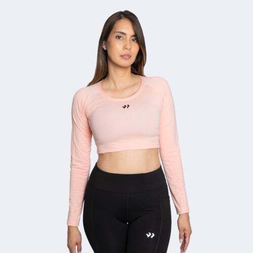 Crop Manga Larga Running Katie Mujer