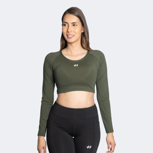 Crop Manga Larga Running Katie Mujer