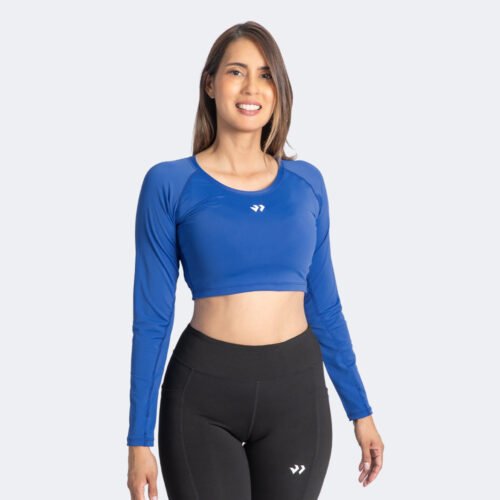 Crop Manga Larga Running Katie Mujer